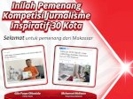 Selamat! Jurnalis Harian.news Raih Juara Kompetisi Jurnalisme Inspiratif CIMB Niaga 2025
