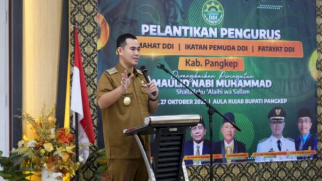 Bupati Pangkep hadiri pelantikan pengurus tiga badan otonom DDI masa bakti 2025-2030 ||handover 