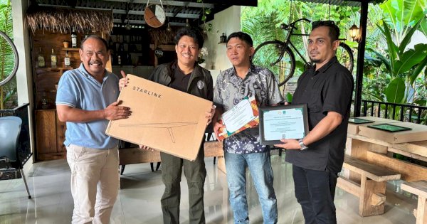 DPP Permas Salurkan Starlink Kit untuk Atasi Blank Spot di Kepulauan Selayar