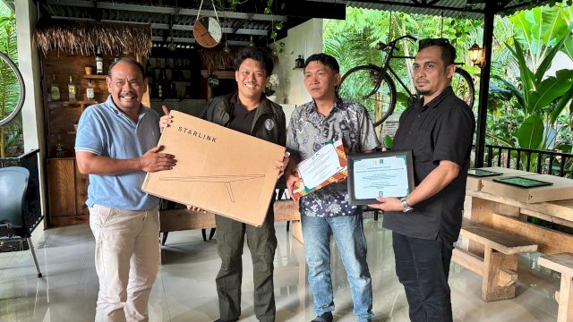 DPP Permas Salurkan Starlink Kit untuk Atasi Blank Spot di Kepulauan Selayar