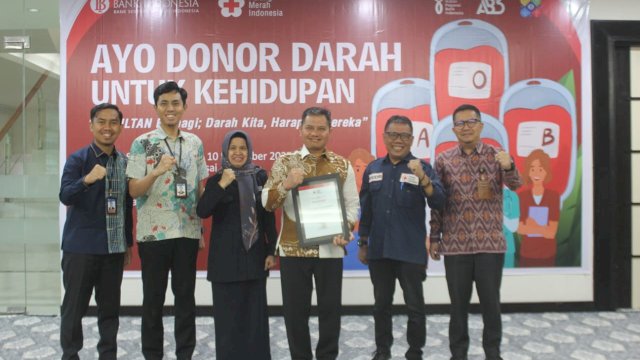BI Sulsel dan PMI Makassar Kolaborasi Dalam Upaya Penguatan Stok Darah