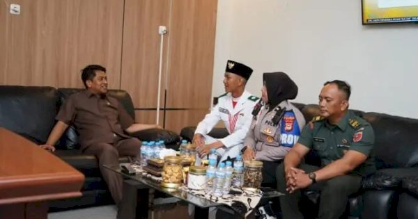 Selesai Bertugas Sebagai Paskibraka Nasional, Ananda Nadhif Berkunjung ke Wakil Ketua DPRD Gowa
