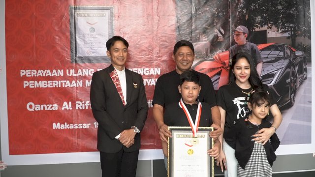 Diberitakan 211 Media, Ulang Tahun Anak di Makassar Catat Rekor MURI