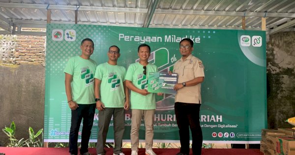 Harlah ke-22, KSPPS Bakti Huria Syariah Dukung Kebersihan Pasar lewat Bantuan Bak Sampah