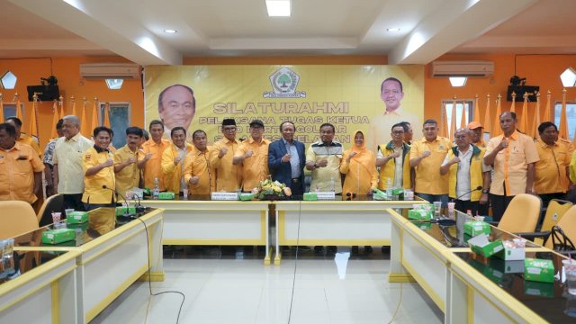 Appi Dampingi Plt Ketua Golkar Sulsel Muhidin Konsolidasi Kader di Makassar