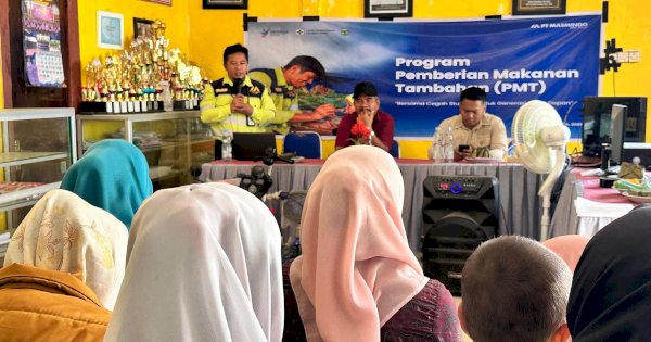 Program Pemberian Makanan Tambahan PT MDA, Angka Stunting di Latimojong Turun Signifikan