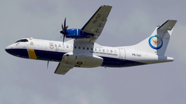 Ilustrasi pesawat ATR 42-500 di udara ||X@GerryS