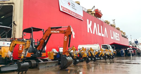 PMI Lepas Kapal Kemanusiaan Gelombang II, 2.500 Ton Bantuan Menuju Sumatera–Aceh