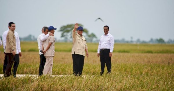 Presiden Prabowo Pimpin Panen Raya, Tegaskan Transformasi Pertanian Modern