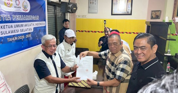 Pengusaha Amirullah Nur Jadi Calon Pertama yang Kembalikan Formulir Calon Ketua Akuatik Sulsel