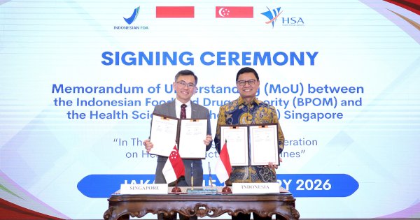 Indonesia–Singapura Perkuat Kolaborasi Pengawasan Obat dan Makanan, BPOM RI Terima Apresiasi WHO Listed Authority dan HUT ke-25
