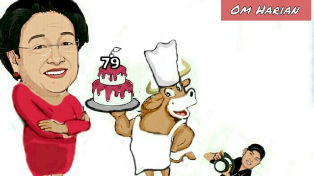 Karikatur Megawati Soekarnoputri (Dodi/harian.news) 