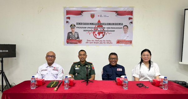 Dandim 1408 Makassar Kunjungi PMI, Pantau Program Donor Darah Setiap Selasa