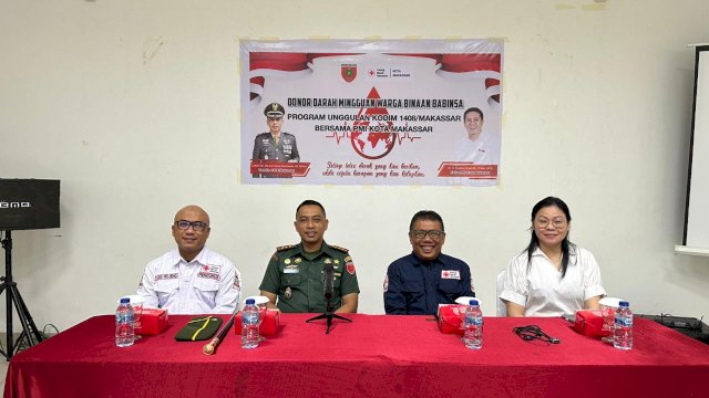 Dandim 1408 Makassar Kunjungi PMI, Pantau Program Donor Darah Setiap Selasa