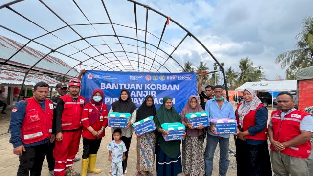 Kolaborasi Kemanusiaan, Bosowa Peduli&ndash;PMI Distribusikan Bantuan bagi Penyintas di Pidie Jaya