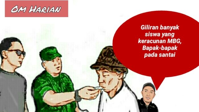 Karikatur penjual es gabus viral (Dodi/harian.news) 