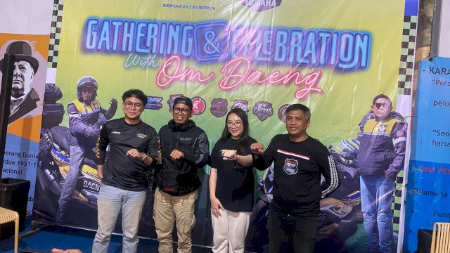 Gelaran Ghatering dan Celebration with Om Daeng di Warkop Inspirasi Makassar. (Foto: Gita/HN)