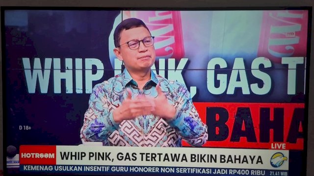 Kepala BPOM Taruna Ikrar Tegaskan Bahaya Whip Pink, Gas Tertawa Picu Lumpuh hingga Kematian