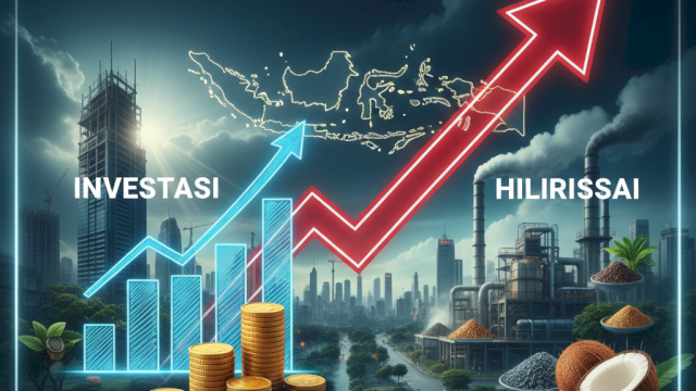 Ilustrasi investasi dan hilirisasi. (Foto: Gemini AI/HN)