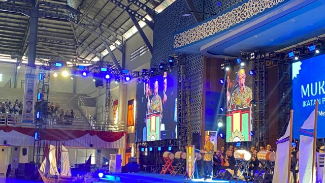 Ketua Pimpinan Pusat Muhammadiyah, Prof. Haedar Nashir saat menyampaikan sambutan. (Foto: Gita/HN)