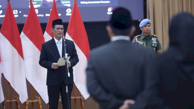 Mentan Amran Lantik 55 Pejabat, Tegaskan Meritokrasi dan Akselerasi Produksi Menuju Ekspor