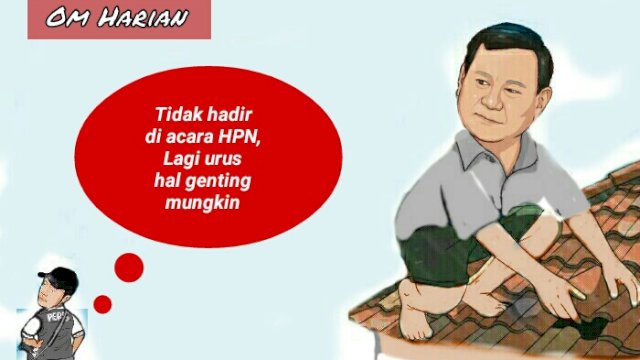 Presiden Prabowo absen di acara Hari Pers Nasional di Banten (Dodi/harian.news) 