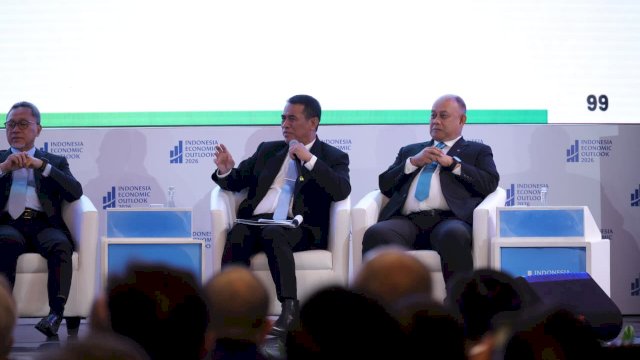 Di Indonesia Economic Outlook 2026, Mentan Amran Ungkap Dua Pilar Percepatan Swasembada