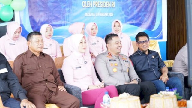 Wakil Ketua DPRD Kabupaten Gowa, Hasrul Abdul Rajab, menghadiri peresmian SPPG Polri di Bajeng Barat ||ho_humasdprdgowa 