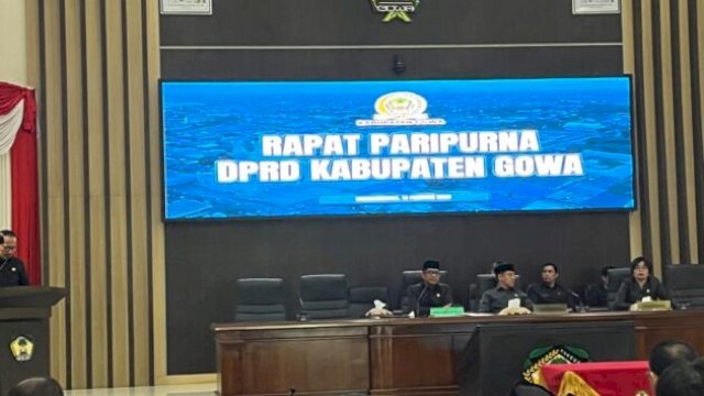 Paripurna Pergantian Pimpinan Ketua DPRD Gowa ||ho