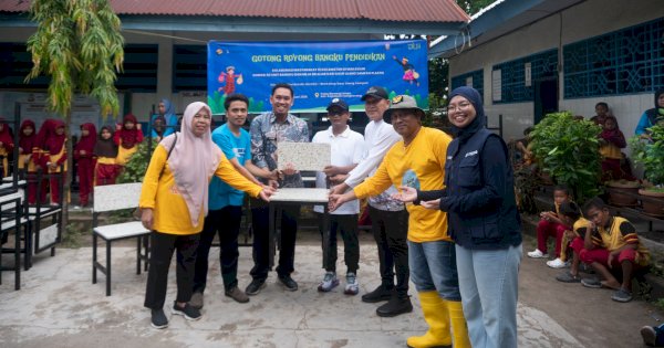 Ekonomi Sirkular dari Pesisir Untia, Sampah Plastik Disulap Jadi Fasilitas Pendidikan