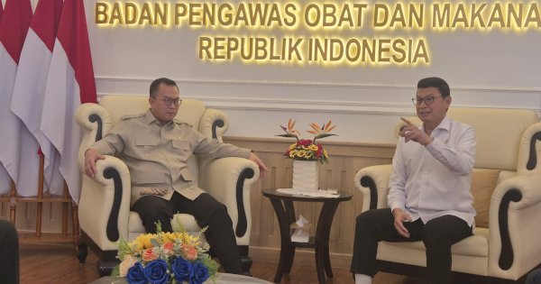 Kepala BRIN Prof. Arif Satria Temui Kepala BPOM Taruna Ikrar, Perkuat Sinergi Riset dan Regulasi Obat, Makanan Nasional Berbasis Konsep ABG