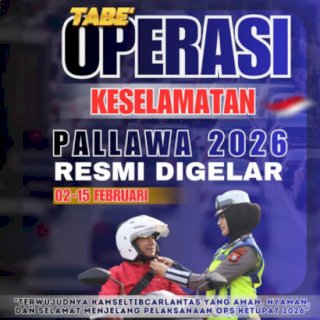 Ditlantas Polda Sulsel Gelar Ops Keselamatan Pallawa 2026, Ayo Tertib Berlalu Lintas!