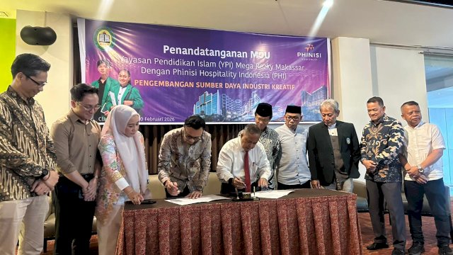 Taken MoU PHI dan Kampus Mega Resky. (Foto: Gita/HN)