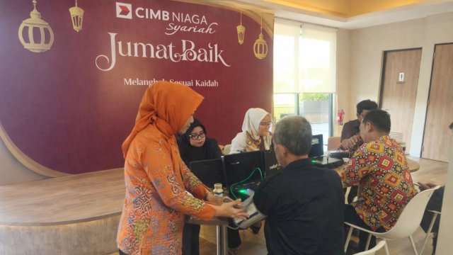 Pelaksanaan Jumat Baik CIM Niaga Syariah. (Foto: CIMB Niaga Syariah)
