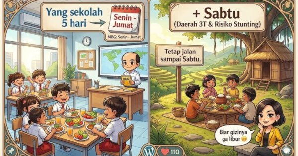 Program MBG 2026: Daerah 3T Dapat Jatah Makan 6 Hari, Ini Alasannya