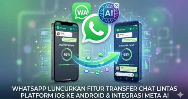 WhatsApp Luncurkan Fitur Baru! Transfer Chat iOS-Android hingga AI