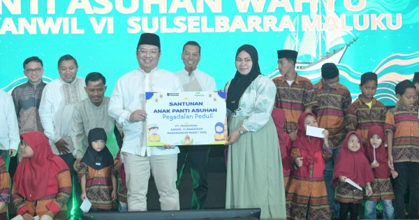 Gelar Safari Ramadan, Pegadaian Kanwil VI SulselBarRa Maluku Santuni Anak Yatim