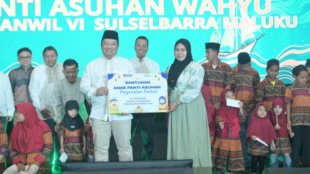 Gelar Safari Ramadan, Pegadaian Kanwil VI SulselBarRa Maluku Santuni Anak Yatim