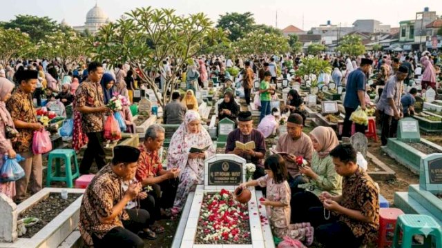 Ziarah Kubur Idul Fitri: Hukum, Doa, dan Keutamaan yang Jarang Diketahui ||nanobananaAI@harian.news