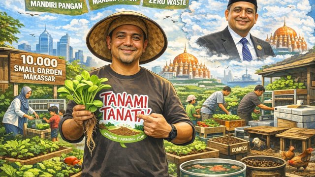 Jika 10.000 Kebun Tumbuh di Makassar Urban Farming, Tanami Tanata&rsquo;, dan Masa Depan Kota yang Mandiri