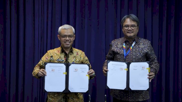 Sekjen Kemnaker, Cris Kuntadi, saat menghadiri Penandatanganan Kesepahaman Bersama dan Perjanjian Kerja Sama antara Kemnaker dengan Pelita Air di Jakarta, Kamis (12/3/2026). 