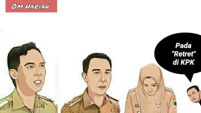 Karikatur 3 Kepala Daerah Ditangkap KPK (Dodi/harian.news) 
