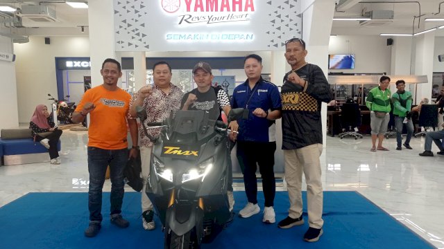 Unit Perdana Yamaha TMAX Connected 2026 Hadir di Sulselbar, Segini Harga OTR Makassar