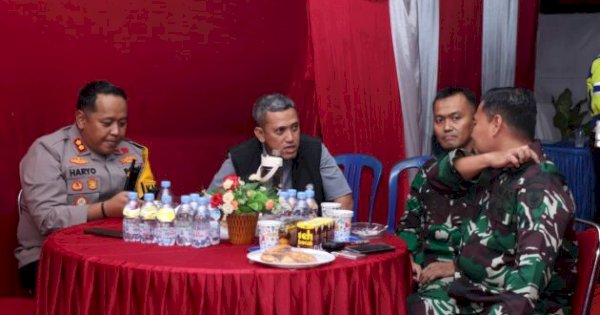 Kompak! Forkopimda Jeneponto Pantau Malam Takbiran Bareng Kapolri