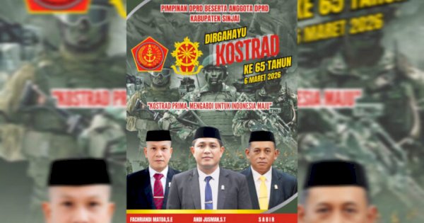 DPRD Sinjai Ucapkan Selamat HUT ke-65 Kostrad