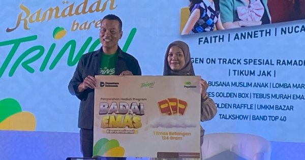 Pegadaian Serahkan Hadiah Badai Emas 124 Gram untuk Nasabah di Momen Ramadan Bareng TRING