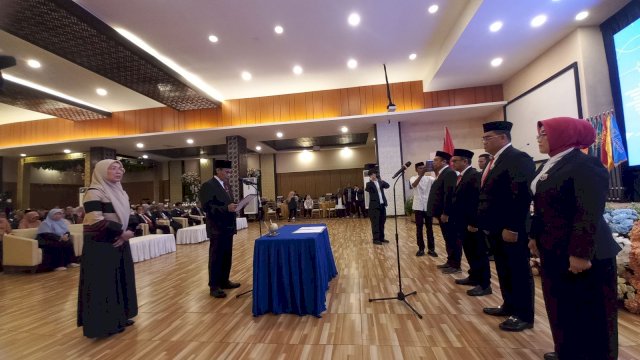  27 Pejabat baru di lingkungan kampus Unibos Makassar. (Foto: Unibos)