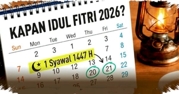 Hitung Mundur Idulfitri 2026, Apakah Jatuh di 20 atau 21 Maret?