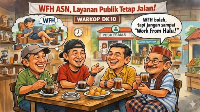 WFH Boleh Santai, Layanan Jangan Ikut Rebahan! || nanobanana@harian.news