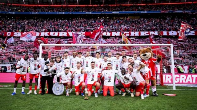 Bayern Munich juara Bundesliga ke-35 usai taklukkan Vfb Stuttgart 4-2 (X@Footballzaddy)